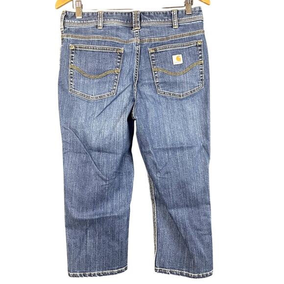 CARHARTT Womens Denim Crop Jeans (8) (31x30)‎ Capri Original Fit Modern Utility - Picture 4 of 7